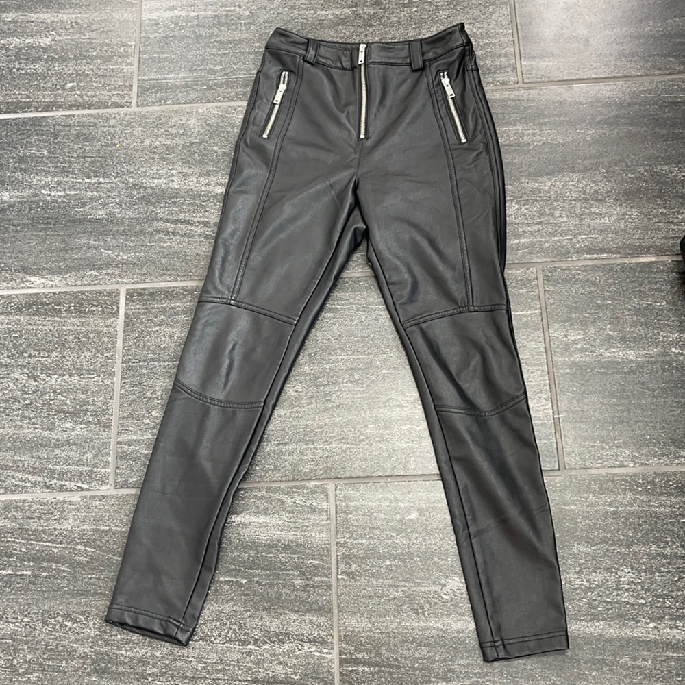 TOP SHOP Faux Leather Leggings